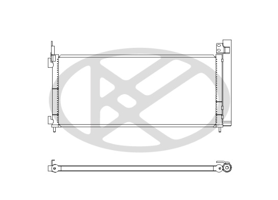 Condensator climatizare (cu uscator) potrivit LEXUS NX 2.0/2.5H 07.14- [3]