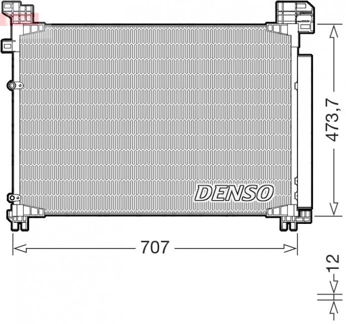 Condensator climatizare (cu uscator) potrivit LEXUS RX 2.0 3.5 3.5H 10.15-
