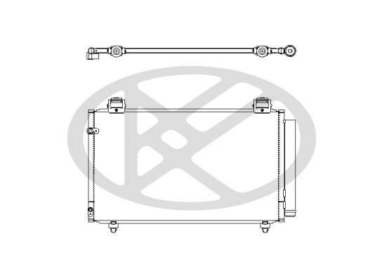 Condensator climatizare (cu uscator) potrivit MERCEDES S (W222, V222, X222); TOYOTA COROLLA, COROLLA VERSO 1.3-4.7 02.00-05.17 [3]