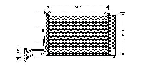 Condensator climatizare (cu uscator) potrivit MINI (R50, R53) 1.4D 06.03-09.06