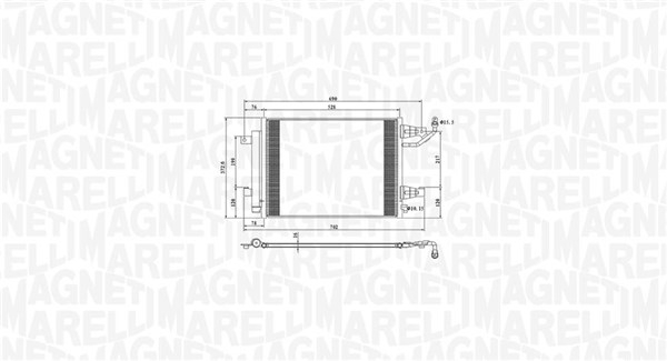 Condensator climatizare (cu uscator) potrivit MITSUBISHI COLT CZC VI, COLT VI; SMART FORFOUR 1.1-1.5D 01.04-06.12 [2]