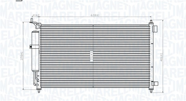 Condensator climatizare (cu uscator) potrivit NISSAN JUKE, MICRA C+C III, MICRA III, NOTE, TIIDA 1.0-1.8 01.03-12.19 [2]