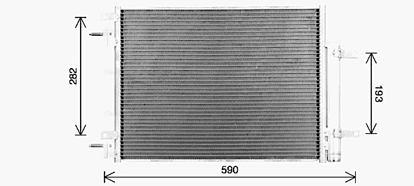 Condensator climatizare (cu uscator) potrivit OPEL KARL 1.0/1.0LPG 01.15-03.19 [4]