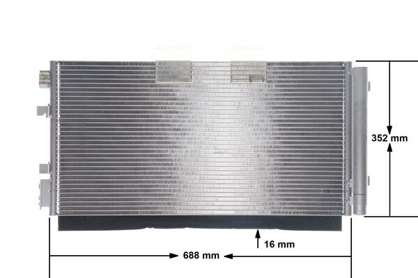 Condensator climatizare potrivit RENAULT FLUENCE, GRAND SCENIC III, MEGANE, MEGANE III, MODUS, SCENIC III 1.2-2.0D dupa 2008 (cu uscator) [2]