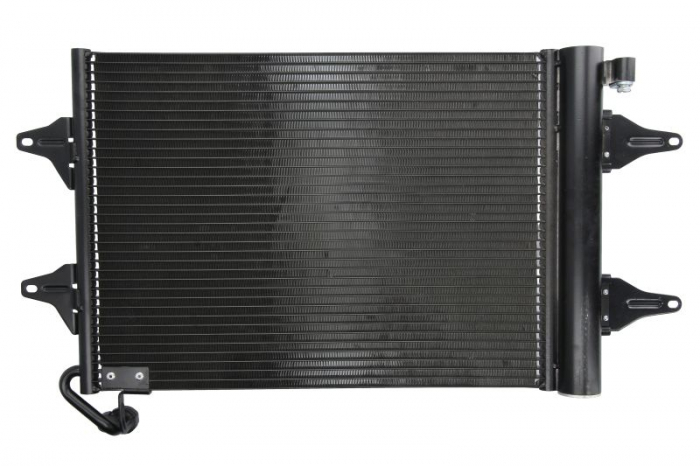 Condensator climatizare (cu uscator) potrivit SEAT CORDOBA, IBIZA II, IBIZA III, IBIZA IV, IBIZA IV SC, TOLEDO III; SKODA FABIA I, FABIA I PRAKTIK, FABIA II, ROOMSTER, ROOMSTER PRAKTIK; VW FOX, POLO 1 [2]