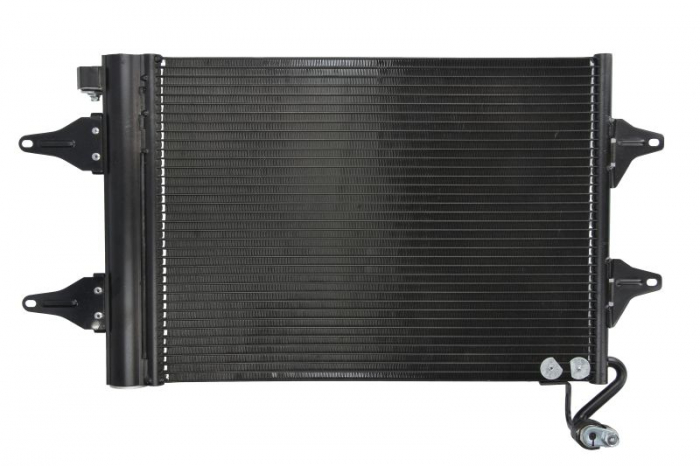 Condensator climatizare (cu uscator) potrivit SEAT CORDOBA, IBIZA II, IBIZA III, IBIZA IV, IBIZA IV SC, TOLEDO III; SKODA FABIA I, FABIA I PRAKTIK, FABIA II, ROOMSTER, ROOMSTER PRAKTIK; VW FOX, POLO 1
