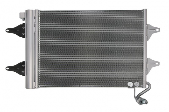 Condensator climatizare (cu uscator) potrivit SEAT CORDOBA, IBIZA III; SKODA FABIA I, FABIA I PRAKTIK, FABIA II, ROOMSTER, ROOMSTER PRAKTIK; VW FOX, POLO IV, POLO VIVO 1.0-2.0 08.99-
