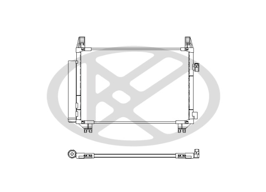 Condensator climatizare (cu uscator) potrivit TOYOTA AURIS, YARIS, YARIS/HATCHBACK 1.4D 08.05-05.18 [3]