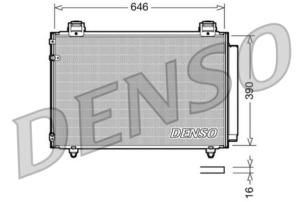 Condensator climatizare (cu uscator) potrivit TOYOTA AVENSIS 1.6-2.4 03.03-11.08 [3]
