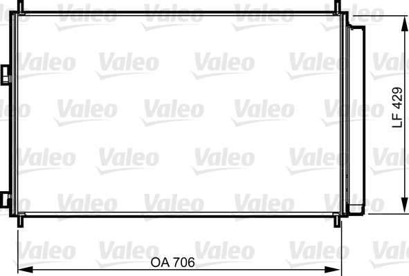 Condensator climatizare (cu uscator) potrivit TOYOTA PREVIA III, RAV 4 III 2.0-3.5 10.05-