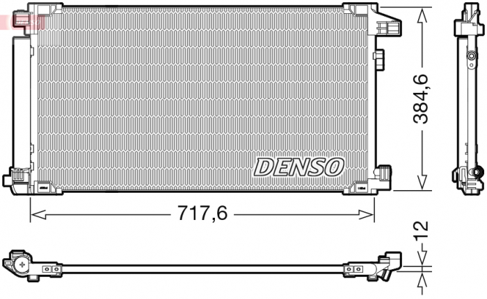 Condensator climatizare (cu uscator) potrivit TOYOTA PRIUS, PRIUS PHV 1.8H 09.15-12.22 [3]