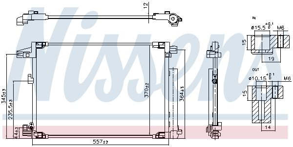 Condensator climatizare (cu uscator) potrivit TOYOTA YARIS, YARIS CROSS 1.0/1.5 02.20- [3]