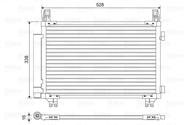 Condensator climatizare (cu uscator) potrivit TOYOTA YARIS, YARIS/HATCHBACK 1.0/1.3 12.10-06.20 [3]