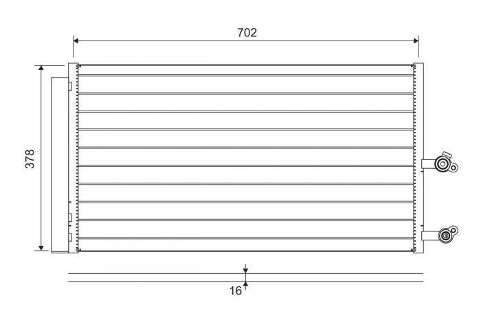 Condensator climatizare (cu uscator) potrivit VOLVO XC60 II, XC90 II 2.0-2.0H 09.14- [3]