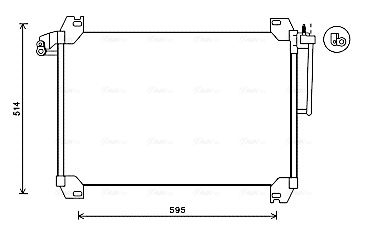 Condensator climatizare potrivit CHEVROLET TRAILBLAZER; SAAB 9-7X 4.2 2001-2012 [3]