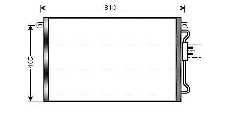Condensator climatizare potrivit CHRYSLER VOYAGER IV 2.5D 02.00-12.08 [3]