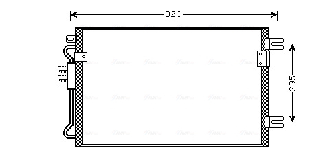 Condensator climatizare potrivit CHRYSLER VOYAGER IV 2.8D 04.04-12.08 [3]
