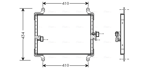 Condensator climatizare potrivit CITROEN JUMPER I; FIAT DUCATO; PEUGEOT BOXER 1.9D-2.8D 02.94-