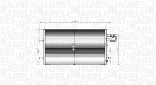 Condensator climatizare potrivit FORD C-MAX, FOCUS C-MAX, FOCUS II, FOCUS II KOMBI 1.4-2.5 10.03-