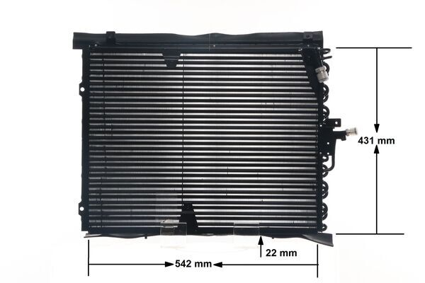 Condensator climatizare potrivit MERCEDES 124 (C124), 124 T-MODEL (S124), 124 (W124) 2.0-3.0 12.84-08.93