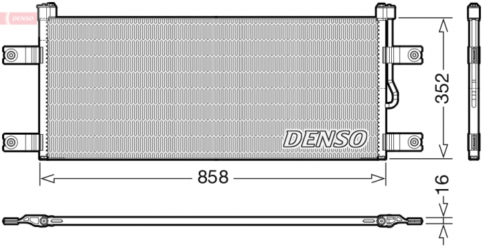 Condensator climatizare potrivit MERCEDES ACTROS MP4   MP5, ANTOS 07.11-