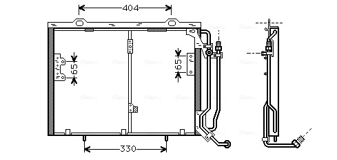 Condensator climatizare potrivit MERCEDES C T-MODEL (S202), C (W202), CLK (A208), CLK (C208) 2.0-4.3 10.95-06.02 [3]