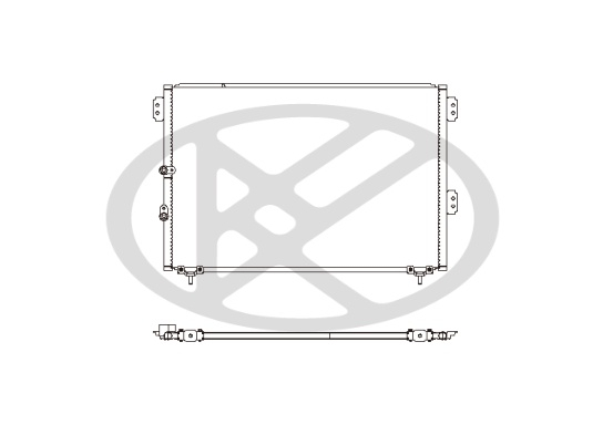 Condensator climatizare potrivit TOYOTA HIACE IV, HIACE V 2.4-2.7 08.89- [3]
