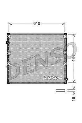 Condensator climatizare potrivit TOYOTA LAND CRUISER 90 2.7 3.0D 3.4 04.95-12.02