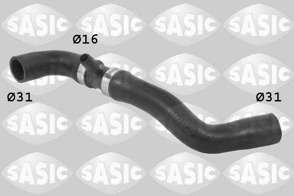 Conducta furtun sistem racire inferior (16mm 31mm 31mm) CITROEN C4, C4 I; PEUGEOT 206, 206 SW, 307, 307 SW 1.4 1.6 dupa 2000