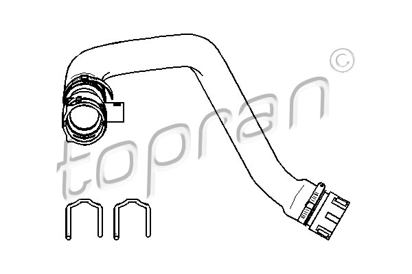 Conducta furtun sistem racire inferior BMW Seria 5 (E39), 7 (E38) 2.0-3.0 intre 1995-2004