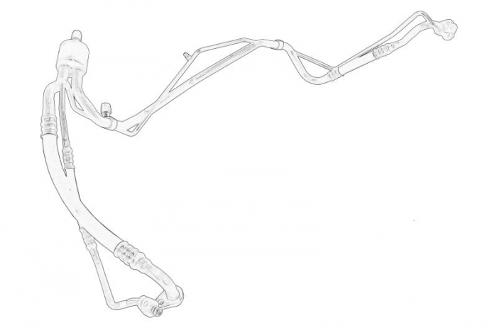 Conducta inalta presiune clima potrivit CITROEN BERLINGO MULTISPACE, BERLINGO MINIVAN; PEUGEOT PARTNER TEPEE, PARTNER MINIVAN 1.6 04.08-