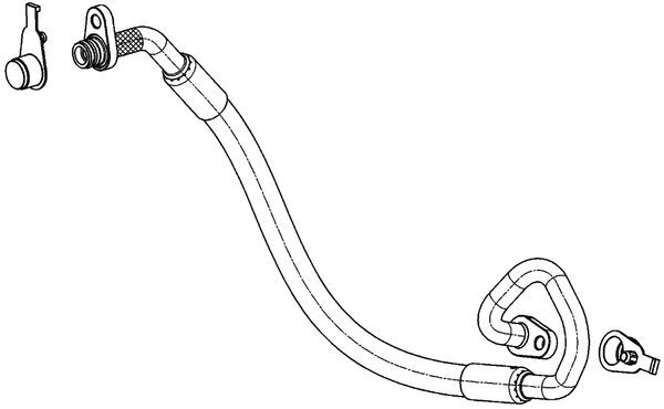 Conducta inalta presiune clima potrivit CITROEN C5 II, C5 III; PEUGEOT 407 1.8-2.2 dupa 2004 [2]