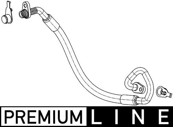 Conducta inalta presiune clima potrivit CITROEN C5 II, C5 III; PEUGEOT 407 1.8-2.2 03.04-