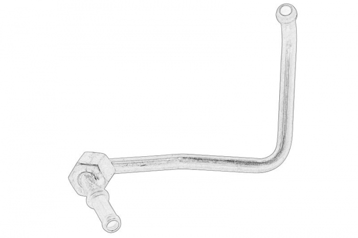Conducta presiune (filtru particule) potrivit BMW 1 (F40), 2 (F45), 2 GRAN COUPE (F44), 2 GRAN TOURER (F46), X1 (F48), X2 (F39); MINI (F55), (F56), (F57), CLUBMAN (F54) 1.5H 2.0 03.14-