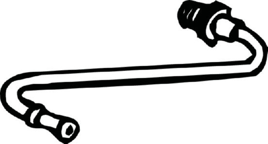 Conducta presiune (filtru particule) potrivit CITROEN C8, JUMPY II; FIAT SCUDO, ULYSSE; LANCIA PHEDRA; PEUGEOT 807, EXPERT, EXPERT TEPEE 2.0D 2.2D 03.06-