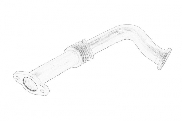 Conducta tubulara EGR potrivit AUDI A1, A3; SEAT ALTEA, ALTEA XL, IBIZA IV, IBIZA IV SC, IBIZA IV ST, IBIZA IV HATCHBACK, LEON, TOLEDO IV; SKODA FABIA II, OCTAVIA II 1.6D 2.0D 02.04-