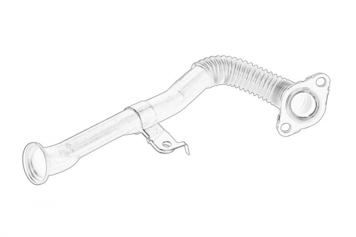 Conducta tubulara EGR potrivit NISSAN NV400; OPEL MOVANO B; RENAULT ESPACE IV, GRAND SCENIC III, LAGUNA, LAGUNA III, LATITUDE, MASTER III, MEGANE 2.0D 2.3D 01.06-
