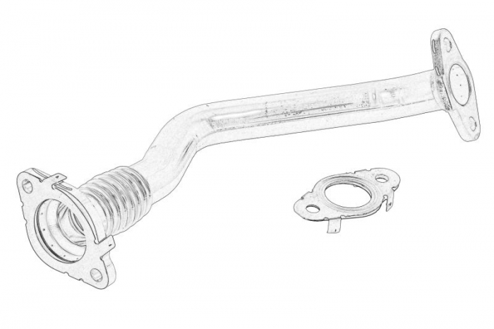 Conducta tubulara EGR potrivit VOLVO S60 II, V40, V60 I, XC90 II 2.0D 03.15-08.19 potrivit VOLVO