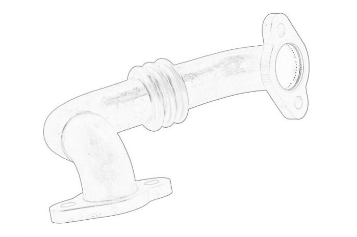 Conducta tubulara EGR potrivit VW AMAROK, CRAFTER 30-35, CRAFTER 30-50 2.0D 09.10-05.22