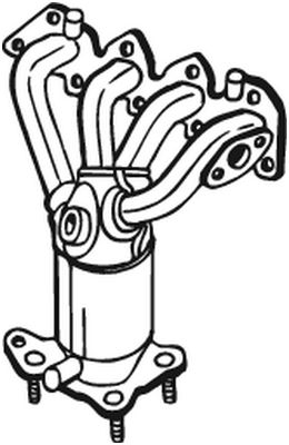 Convertor catalitic potrivit audi a2; seat arosa, cordoba, cordoba vario, ibiza ii, ibiza iii, inca, leon, toledo ii; skoda fabia i, octavia i; vw bora, bora i, caddy ii 1.4 1.6 09.96-04.12