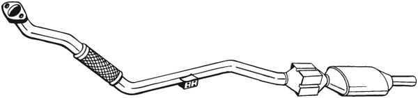 Convertor catalitic potrivit MERCEDES C (W202), C T-MODEL (S202) 2.5D 10.95-03.01