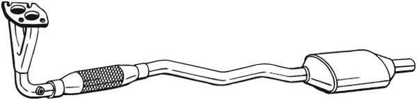 Convertor catalitic potrivit opel astra g, zafira a 1.4 1.6 1.8 02.98-06.05