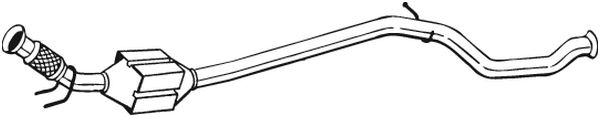 Convertor catalitic potrivit peugeot 206 2.0d 12.99-09.09