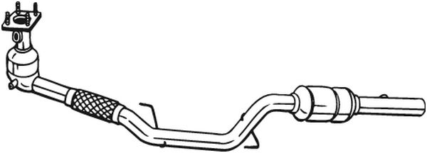 Convertor catalitic potrivit seat cordoba, ibiza iii; skoda fabia i, fabia i praktik; vw polo, polo iv 1.4 10.99-04.12