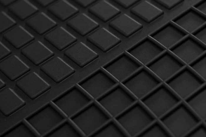 Covor podea FROGUM cauciuc, 2 buc. BASIC, culoare neagra, potrivit DAF CF 65, CF 75, CF 85 01.01-05.13, Camion [2]