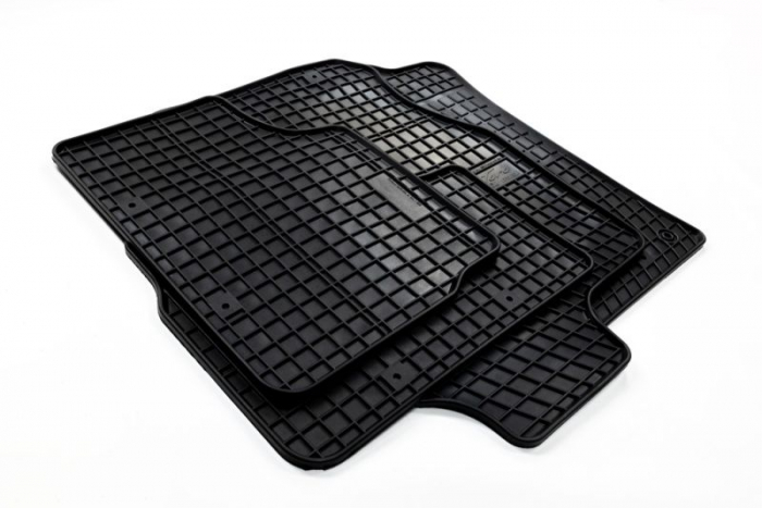 Covor podea FROGUM cauciuc, 2 buc. BASIC, culoare neagra, potrivit MERCEDES AXOR 01.02-10.04, Camion [4]