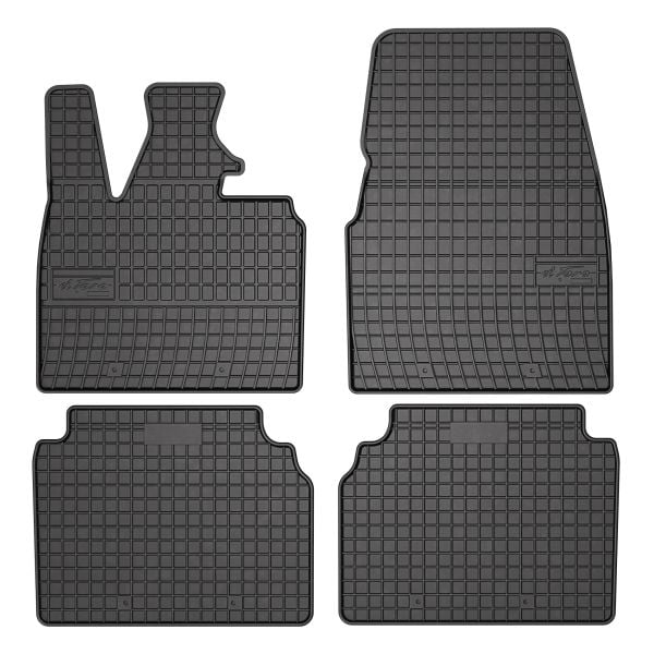 Covor podea FROGUM cauciuc, 4 buc. BASIC, fata spate, set, culoare neagra, potrivit BMW I3 (I01) 08.13-