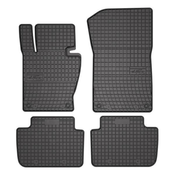 Covor podea FROGUM cauciuc, 4 buc. BASIC, fata spate, set, culoare neagra, potrivit BMW X3 (E83) 09.03-12.11, SUV