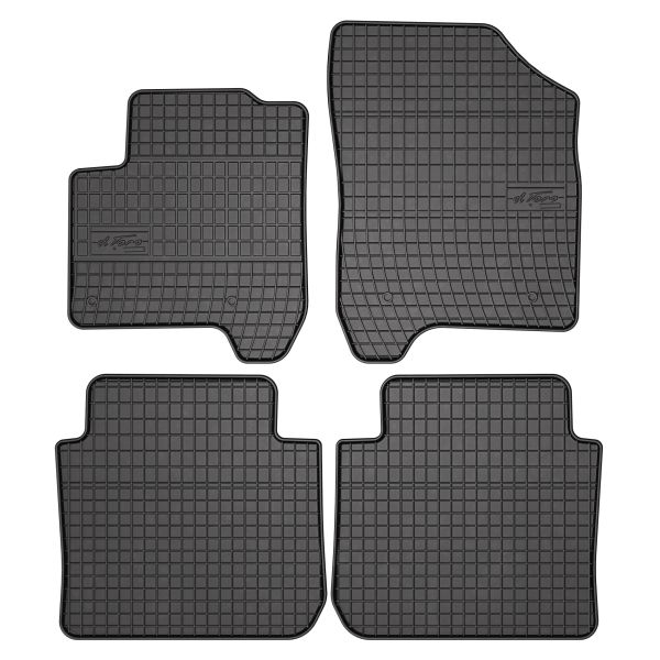 Covor podea FROGUM cauciuc, 4 buc. BASIC, fata spate, set, culoare neagra, potrivit CITROEN C3 PICASSO 02.09-, Van