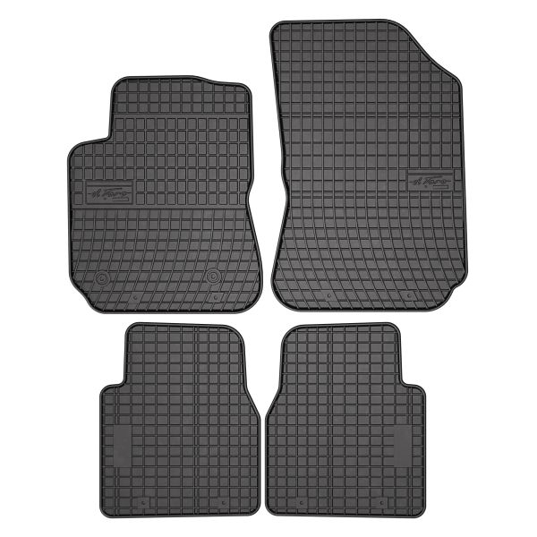 Covor podea FROGUM cauciuc, 4 buc. BASIC, fata spate, set, culoare neagra, potrivit CITROEN C4 CACTUS 09.14-, Liftback